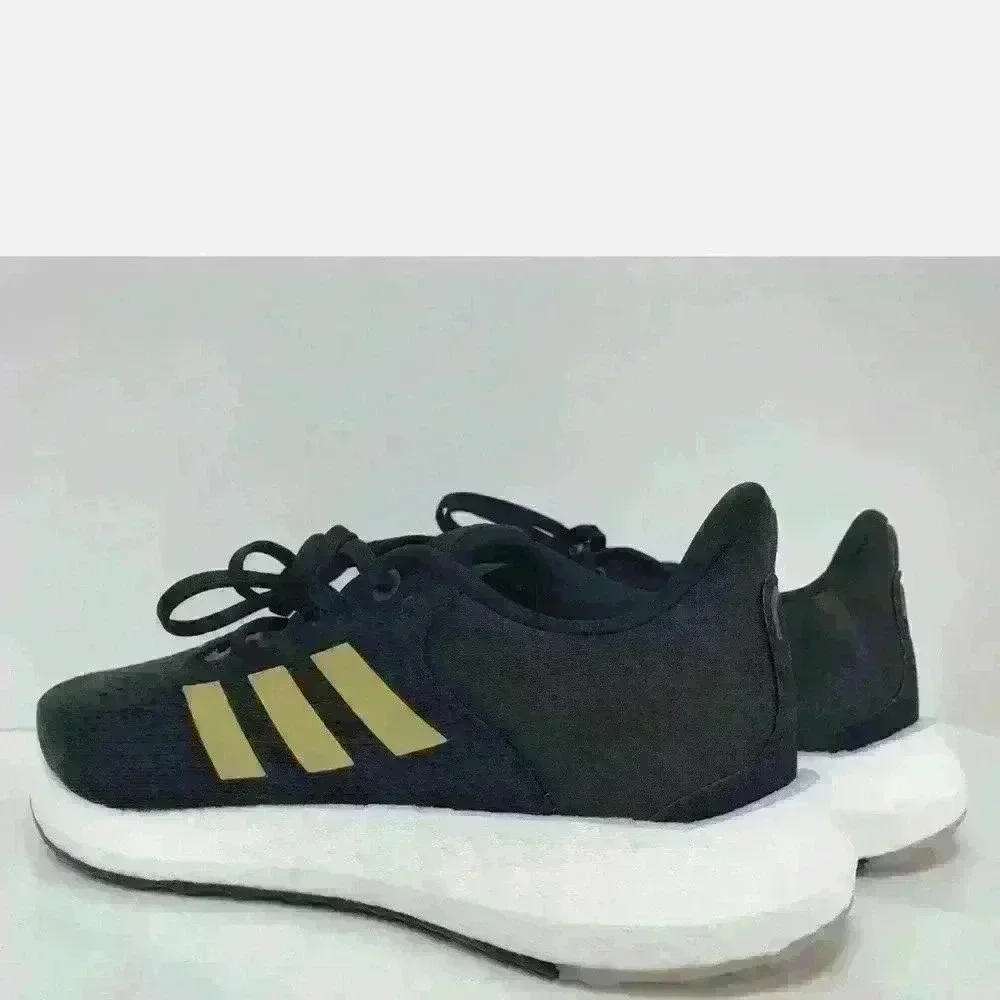 adidas Black and Gold Athletic Running Shoes